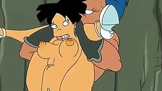 Hentai redhead gives blowjob and having sex