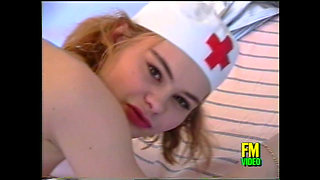 Young Nurse in Lingerie Fucked and Cummed on Big Tits by Huge Cock