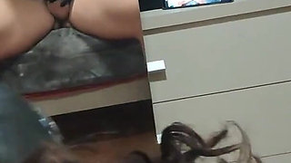 MILF Takes Cock in Her Mouth Upside Down, POV