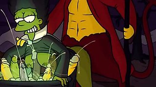 Halloween famous toons orgy