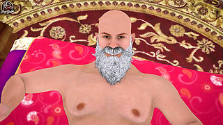 Big Tit MILF Gold Digger Fucks Rich Old Man in Luxury Mansion