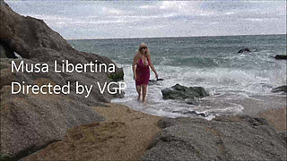 Masturbation and Pee on the Nudist Beach