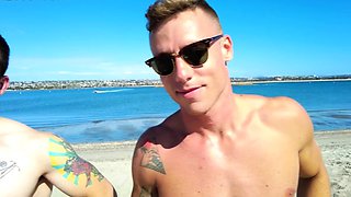 Amateur hunk lover cums in BFs asshole