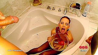 Free John Thompson Sexy Goo Girl Drinks Piss And Swallows Cum