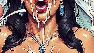 Slut Bride Girl Hard Sex, Curvy Woman with Big Tits Sucking Big Dick, Slave Woman,bdsm