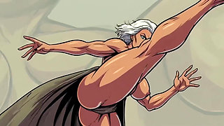 Ai Athletic Women in Cartoon Scenes