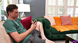 Big Tits Step-Mom Tests Stepsons Cock Limits