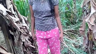 Sri lanka RISKY OUTDOOR Jungle Sex with beautiful girl
