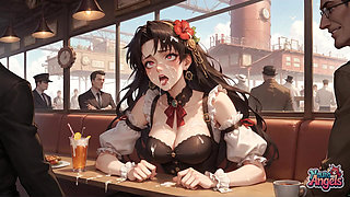 Creamy Steampunk Seduction: Maid's Whipped Cream Explosion