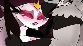 Hazbin Hotel Hentai: Rough Fucking Queen Stella in Every Hole - Helluva Boss Cartoon Porn