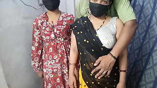 Indian Sex - Husband Wife and Stepsister-in-law Fucked Together