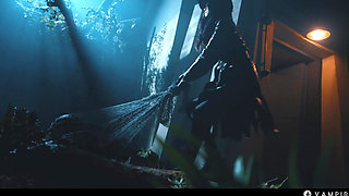 Asian & Brunette Lesbian Seduction - Lezdom Mind Control Vampire Sex