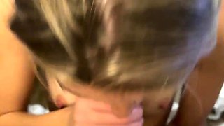 SORORITY GIRL Earns a HUGE FACIAL After a FRAT Party!!!