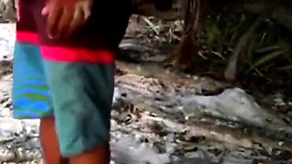 Interracial Couple's Beachside Escapades