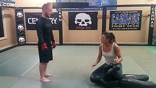she teaches him mat domination