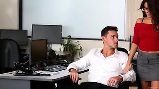 Sexy Latina MILF Secretary Gets Fucked In The Office -