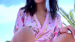 Asian japanese teen with outdoors