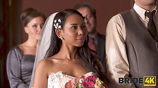 BRIDE4K. A small cheap wedding turns into a public fuck of the brides