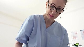 56 YO Granny Nurse Fucks patient