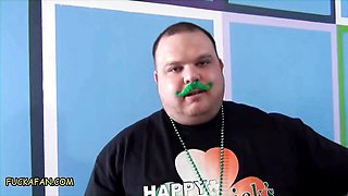Magnificent Jennifer and Charity's saint patricks day scene