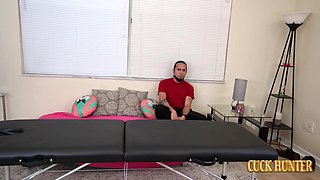 Busty Wife Cuckolds With Her BBC Masseuse