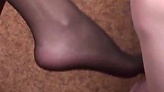 Nylon and foot fetish