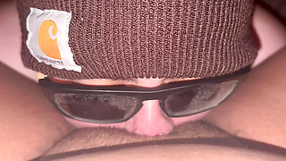 Latino man eating pussy
