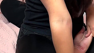 Aggressive Facesitting Domination in Leggings