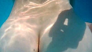 Skinny Dipping and Teasing in the Garden Pool - Amateur Teen