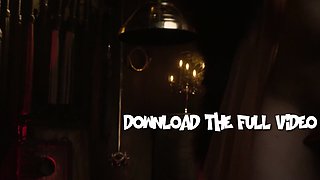 Hot witch Catjira showed her hairy pussy