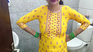 Indian hot step mother fucked step son dirty in washroom in hindi audio