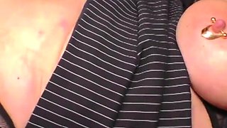 Big ass mature with pierced pussy gets fucked hard
