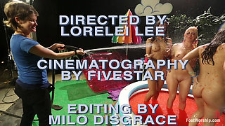 Foot Fetish, Lesbian Footing, Jello and Sploshing