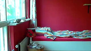 Stacked brunette goes solo toys and masturbation