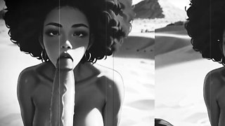 The black sweetheart relishes vintage hump and old-school