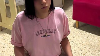 Sex at Home for the First Time on Camera with Cute Girl