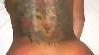 Perfect ass brunette sucing and banging POV