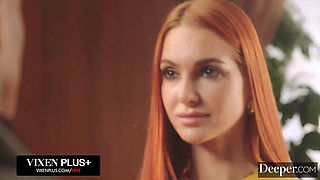 Deeper. Gorgeous Redhead Little Dragon Has intense Secret BBC Affair
