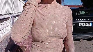 I'm flashing my tits without a bra.