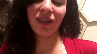 Busty brunette bitch with big boobs