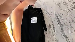 Small tit girl Georgia Jones masturbating in panties