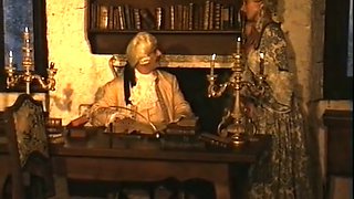 Amazing retro scene with a medieval duchess blowing and getting fucked