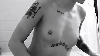 Small titted brunette amateur anal nailed at home