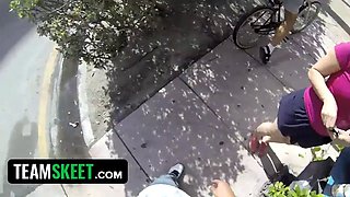 Pov teenager spermed public