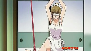 Horny Anime Maid Tied Up and Roughly Fucked - Hentai Cum Scene