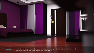 Measuring My Cum #7 - Animated Porn Game - Stepmom Handjob
