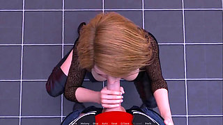 Thirsty for my guests: blowjob in a strip club toilet ep 32