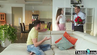 Russian 18-year-old trying double-penetration