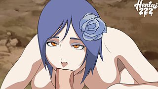 Uncensored Video Konan Naruto Hentai Anime