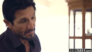 Pure Taboo Stepmom Krissy Lynn Catches Teen with Step-Uncle and Joins Threesome MILF Blowjob